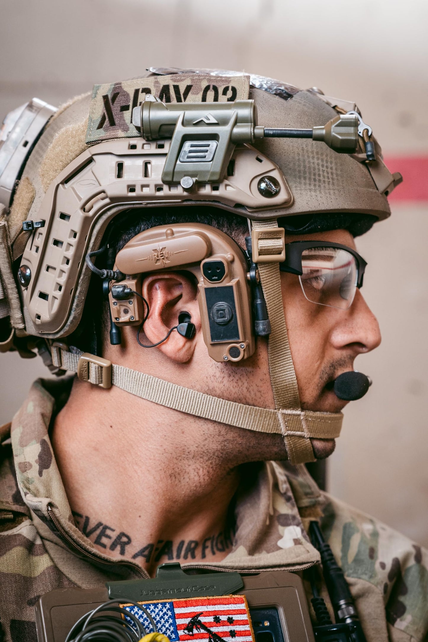 Princeton Tec Charge X Tactical Helmet Light – 100 Lumens, RGB + IR LEDs, Dual-Fuel CR123 or AA, Flexible Boom, IPX8 Waterproof, Programmable Output, Rail/Headstrap Mountable, Olive Drab