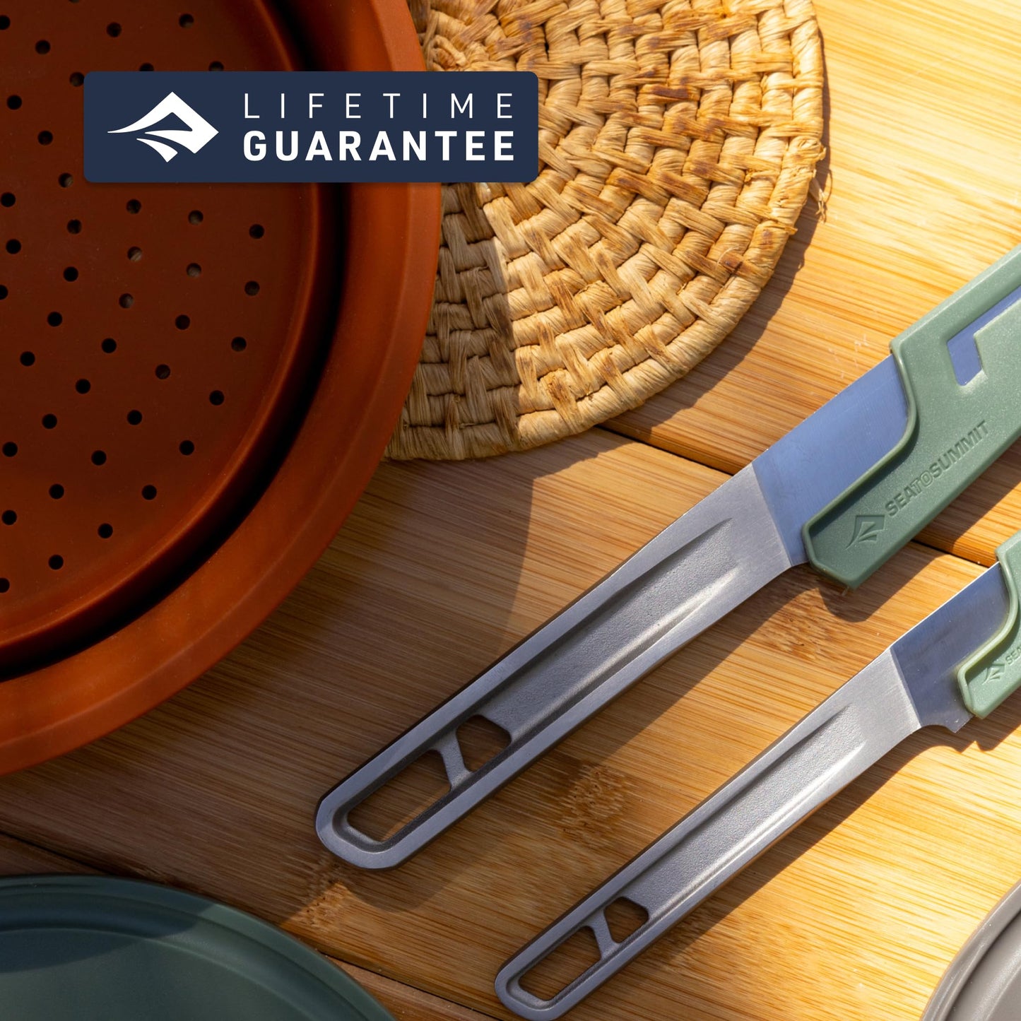 Sea to Summit Detour Essentials Camp Kitchen Kit (5 Liter Pot, Collapsible Colander, 2 Cutting Boards)
