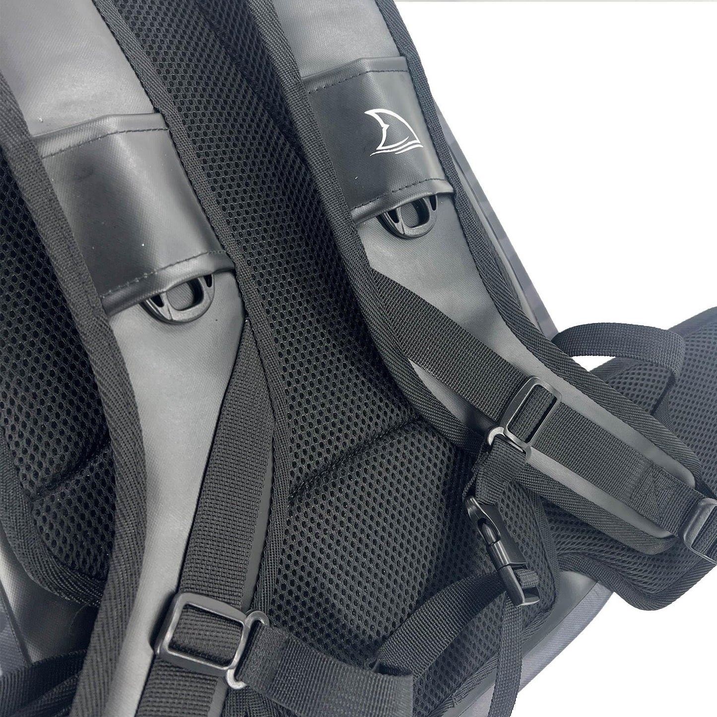DiscoverSharks Eco-Friendly Dry Backpack Dry Bag with removable waist strap. Comfortable, extremely durable, and 30L size.