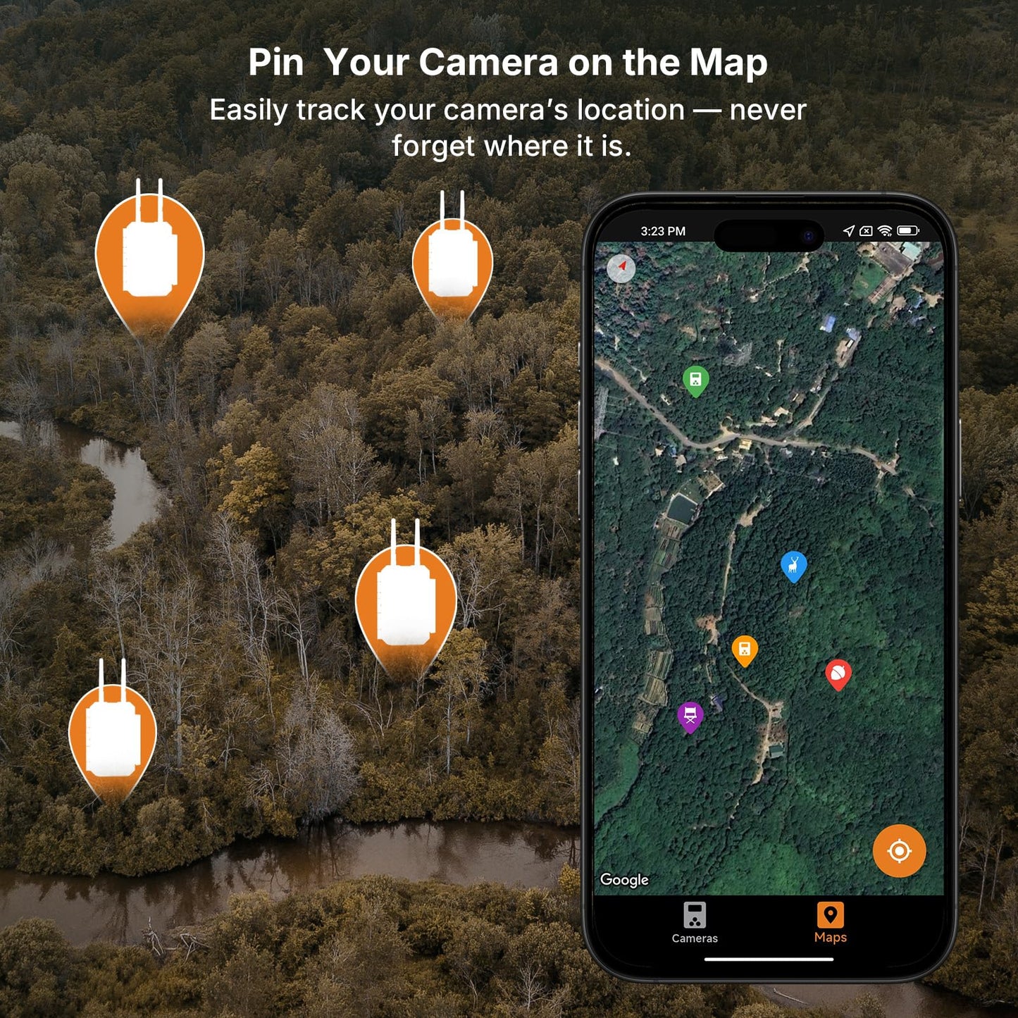 GardePro E8 2.0 Pro WiFi Trail Camera (Non-Cellular), Dual Antennas, Stable Connection, 4K Video, Rechargeable Battery, 64GB SD Card, On-Site App Viewing, No-Glow Night Vision, Motion Detection