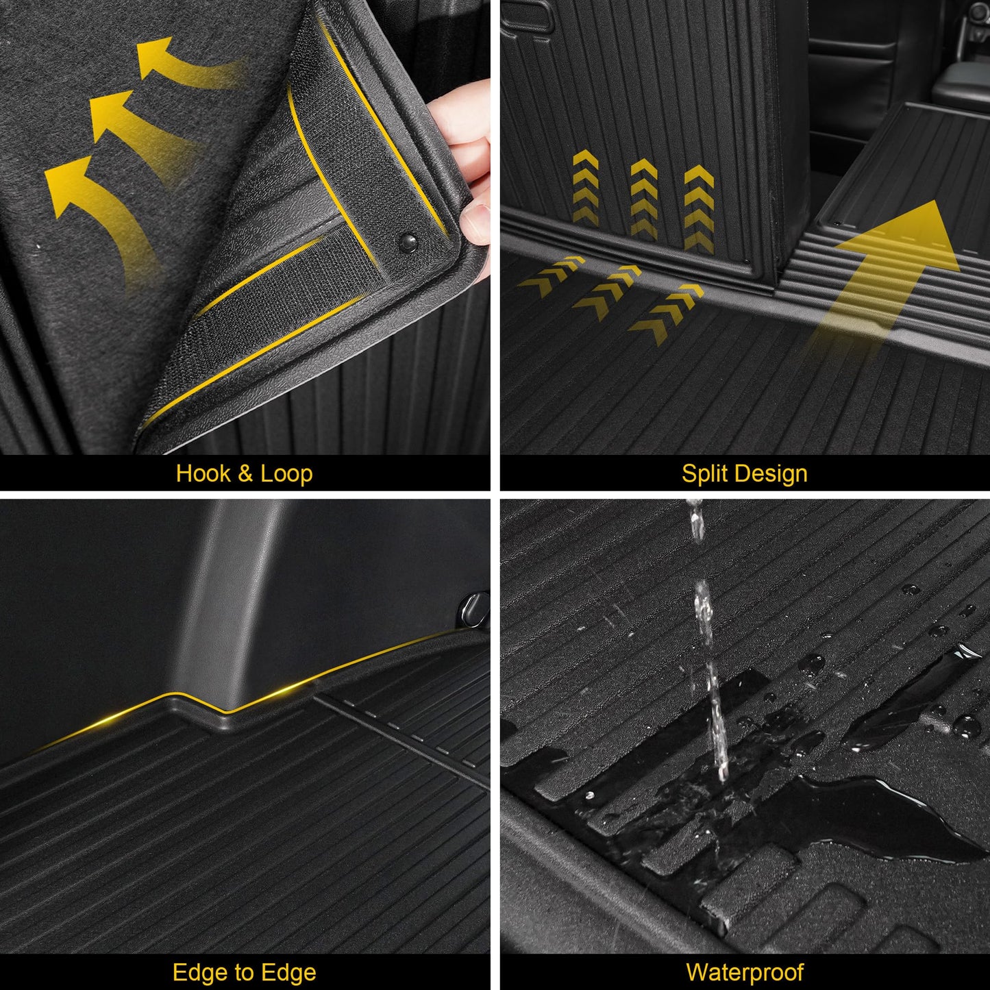 TTX LIGHTING Floor Mats & Cargo Liner & Backrest Mat for 2024 2025 2026 Trax - 1st and 2rd Row Car Mats for 2024-2026 Trax - All Weather Cargo Tray Interior Accessories for Trax LS/1RS/LT/2RS/ACTIV