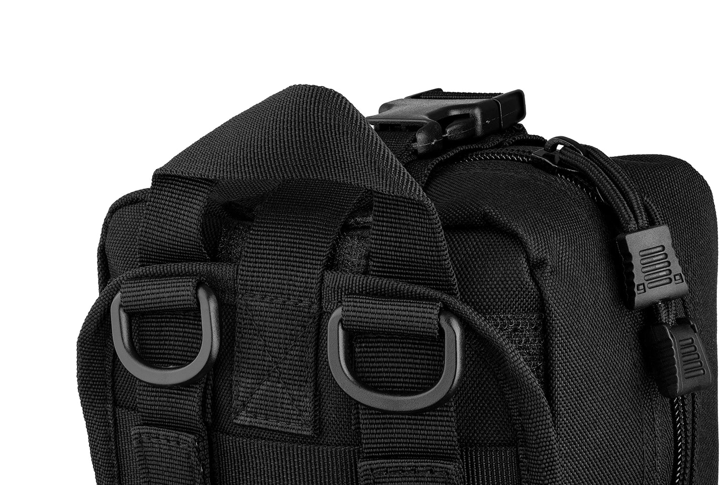 Scherber Premium IFAK Kit Trauma Pack | HSA/FSA Approved | SOF Tourniquet, QuikClot 4x4 HyFin Chest Seal, Israeli Bandage | Fully Stocked MOLLE Pouch for Gunshot, Bleeding, Major Wound Care (Black)