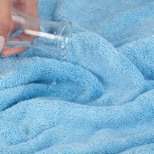 Cotton Paradise 6 Piece Towel Set - 100% Soft Absorbent Turkish Towels in Sky Blue | 2 Bath, 2 Hand, 2 Washcloths