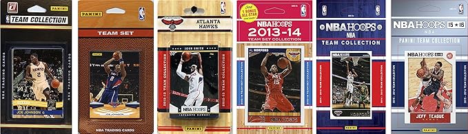 NBA Atlanta Hawks 6 Different Licensed Team Set Trading Card
