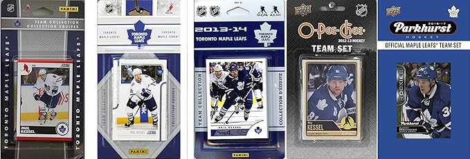 C&I Collectables NHL Toronto Maple Leafs Men's 5 Different Licensed Trading Card Team Sets White