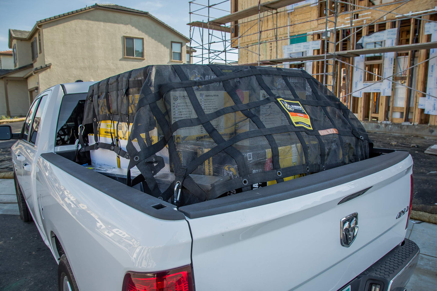 Gladiator Cargo Nets - Heavy Duty Truck Cargo Net-Trcuk Organizer-Truck Bed Cover- Large- Perfect for Trailer, Pickup, Boat, Jeep, SUV, Camping, Hunting-(WLL): 1,500 lbs (LGN-100) 8.75' x 10' ft.