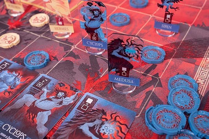 BITEWING GAMES Ichor Board Game - Two-Player Duel with Asymmetric Powers Designed by Dr. Reiner Knizia - Activate Your Special Abilities to Outwit Opponent - Strategy Game for Adults & Couples