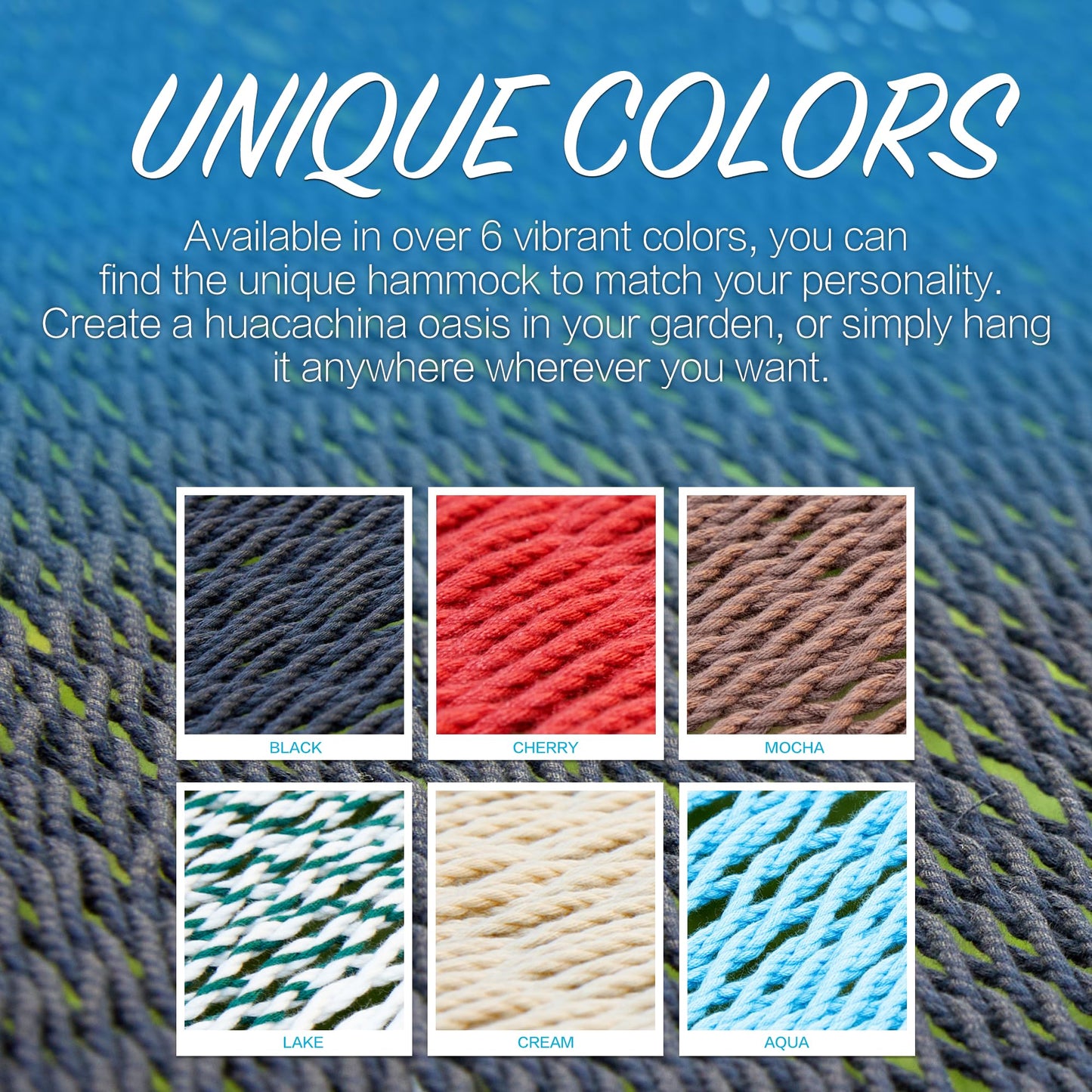 PNAEUT Double Rope Hammocks for Outside, Handwoven Double Caribbean Hammock with Spreader Bar for Outdoor Indoor, Max 600 lbs Capacity (Abyss)