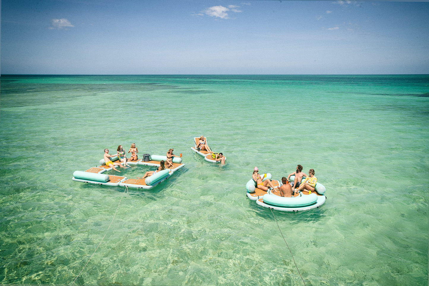 BOTE Floating Hangout Suite Drink Bar Aero Inflatable Hangout Bar Raft Kula 5 Cooler Compatible Center, MAGNEPod Compatible Travel Friendly Packable Portable Towable
