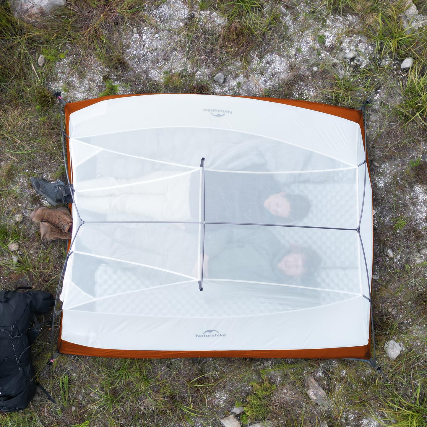 Naturehike Cloud Up 3 Person Backpacking Tent with Footprint - 3 Season Free Standing Lightweight 3 Person Camping Tent | with Footprint, Free Standing, Dome, Camping, Hiking, Waterproof