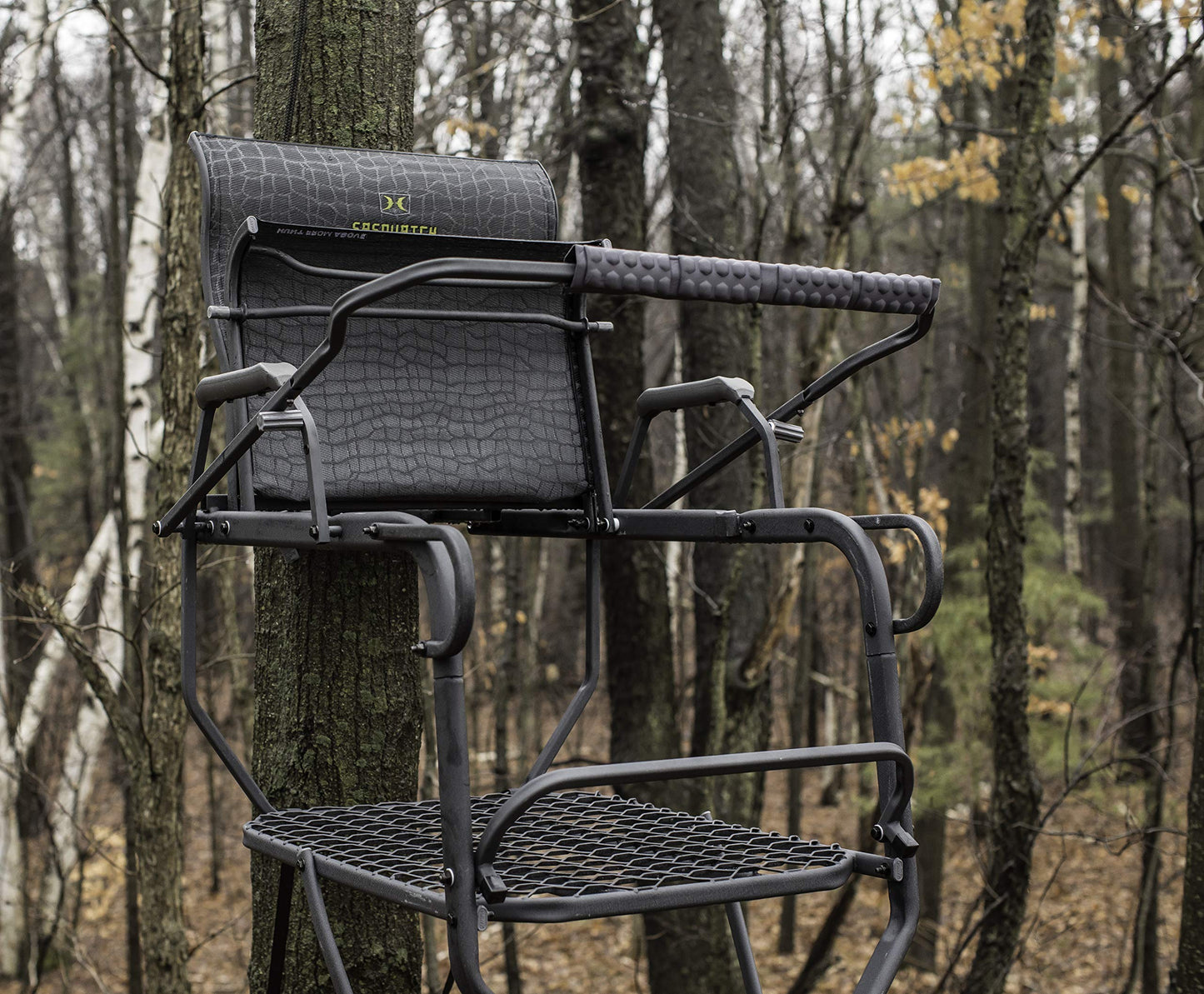 Hawk Sasquatch 1.5-Man Ladder Stand, Black, One Size