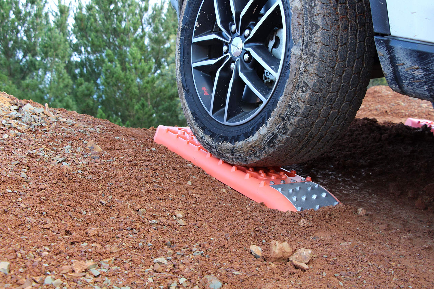 Maxsa 20322 Metal Gripped Escaper Buddy Traction Boards for Off-Road Mud, Sand, & Snow Vehicle Extraction, Bendable, Unbreakable, Orange, 2 Pack
