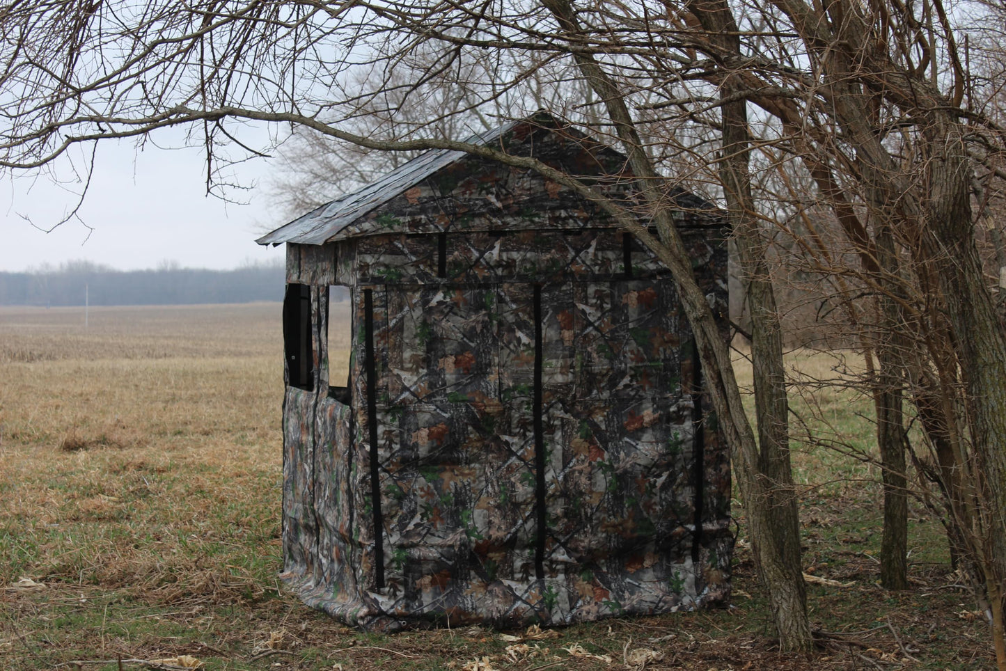 Legacy Hunting Blind 360 Degree See Through Fabric, Heavy Duty Metal Frame Deer Hunting Blinds