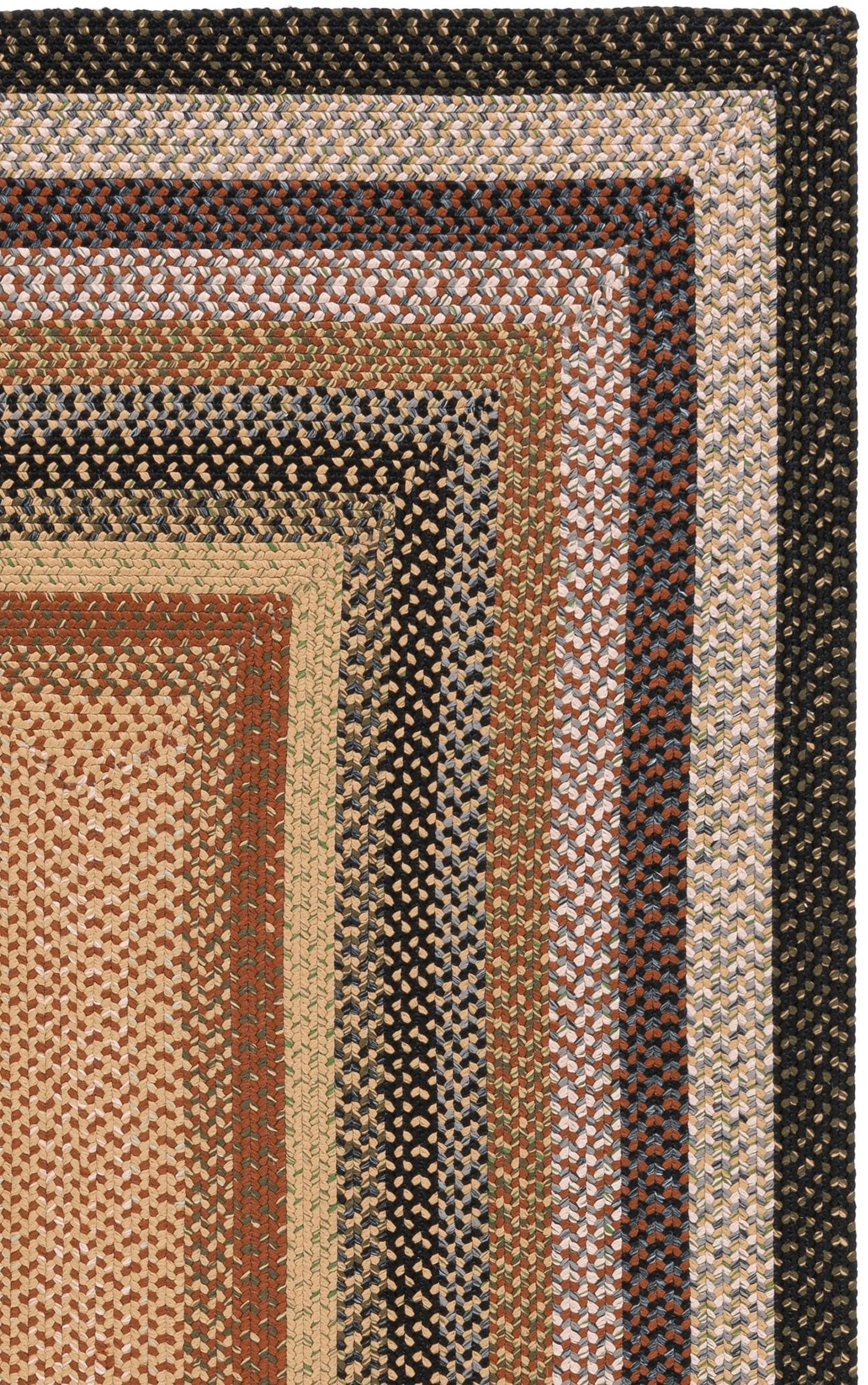 SAFAVIEH Washable Rug Outdoor Braided Collection - 9' x 12', Multi, Handmade & Reversible, Non-Shedding & Easy to Clean, Ideal for Patio, Backyard, Mudroom (BRD308A)