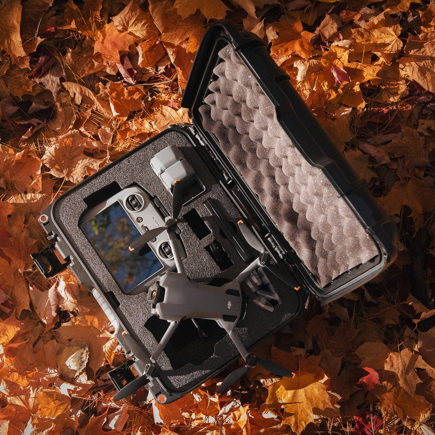 NANUK 915 DJI™ Mini 5 Pro Fly More Combo Plus - Waterproof Hard Case with Drone Foam Insert, Crushproof, Portable Travel Case, Made in Canada - Black (15.8" x 12.1" x 6.8")
