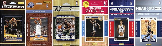 NBA Utah Jazz 6 Different Licensed Team Set Trading Card