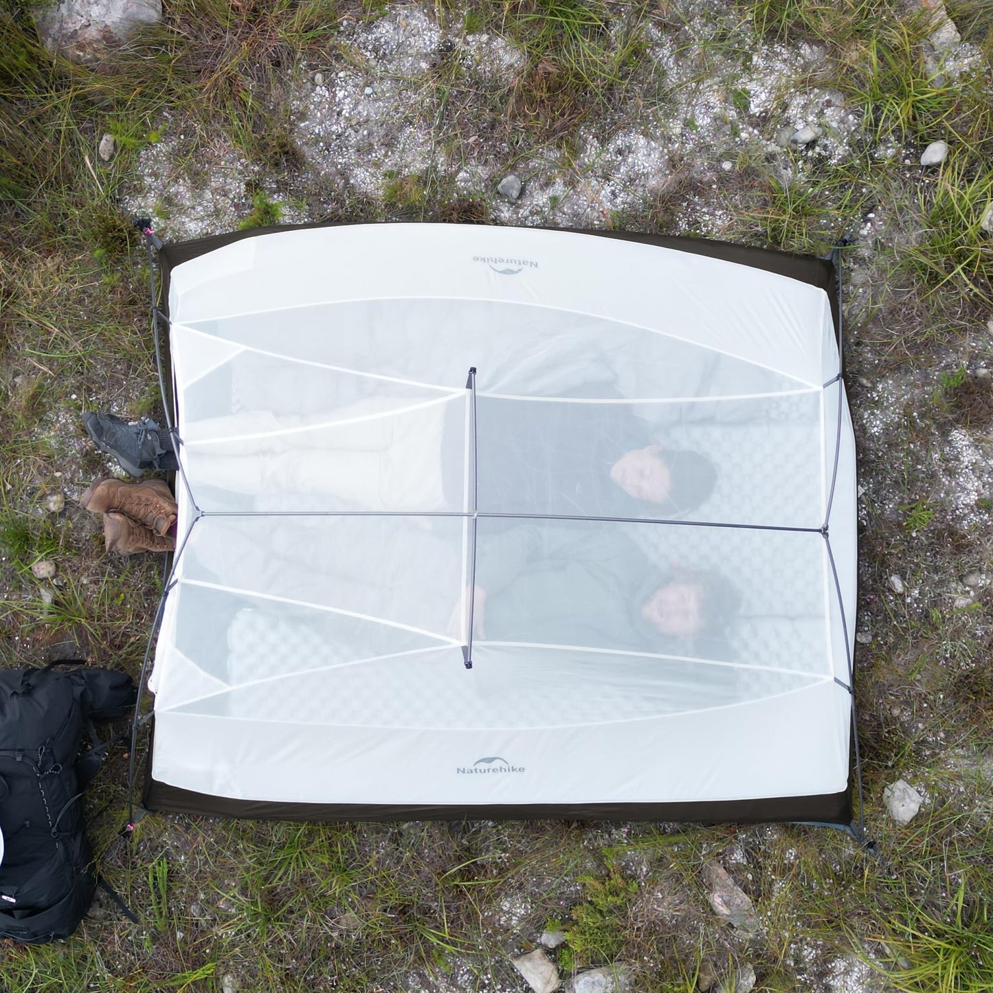 Naturehike Cloud Up 3 Person Backpacking Tent with Footprint - 3 Season Free Standing Lightweight 3 Person Camping Tent | with Footprint, Free Standing, Dome, Camping, Hiking, Waterproof