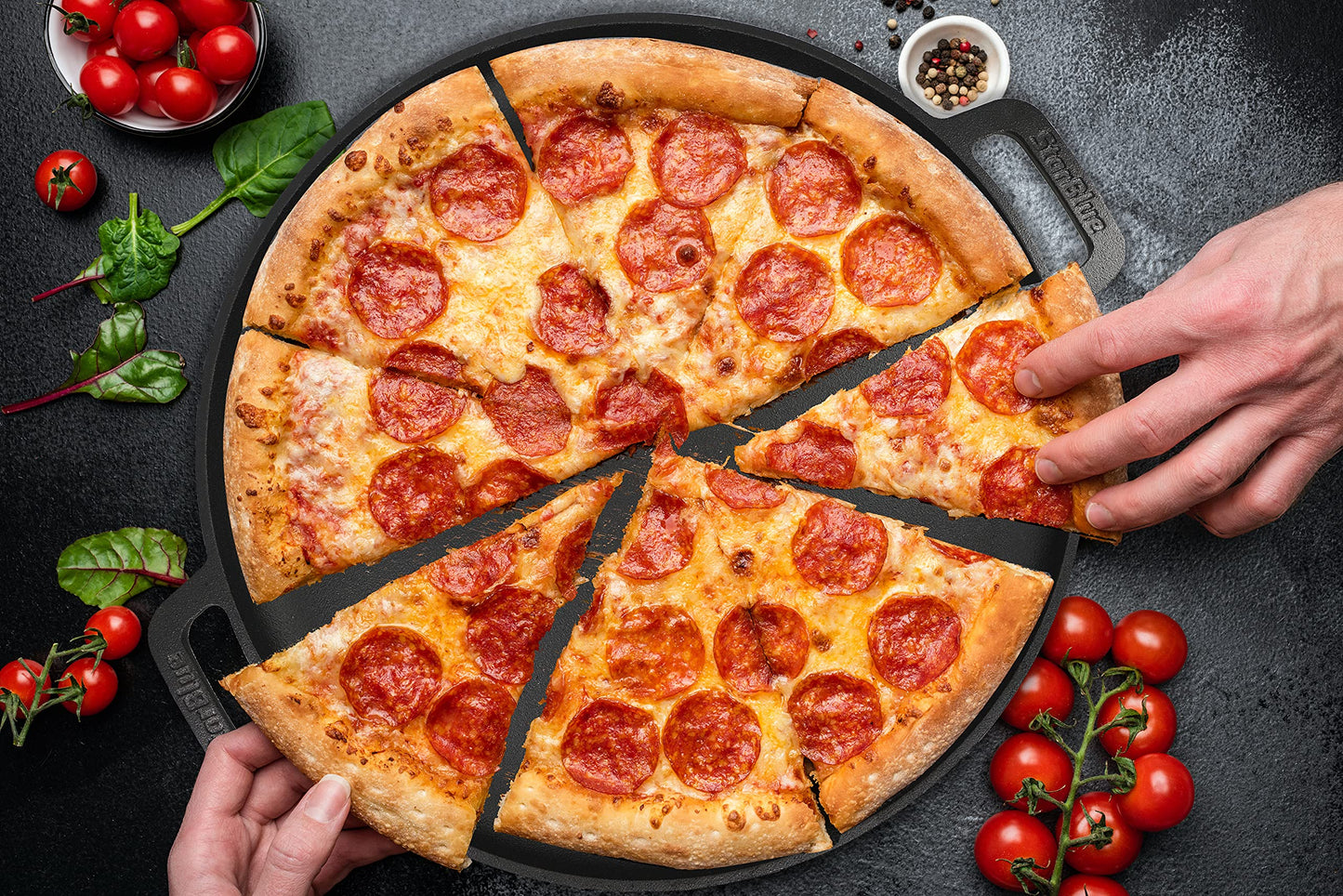 Camping Rocket Stove and 16 Inch Cast Iron Griddle Pizza Pan by StarBlue
