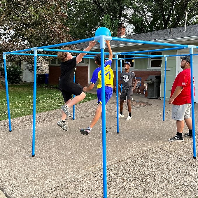 4 Square in the Air. Height Adjustable & Portable. All Ages & Skill Levels. Great for Families Churches Schools Camps. Fun & Community Building.
