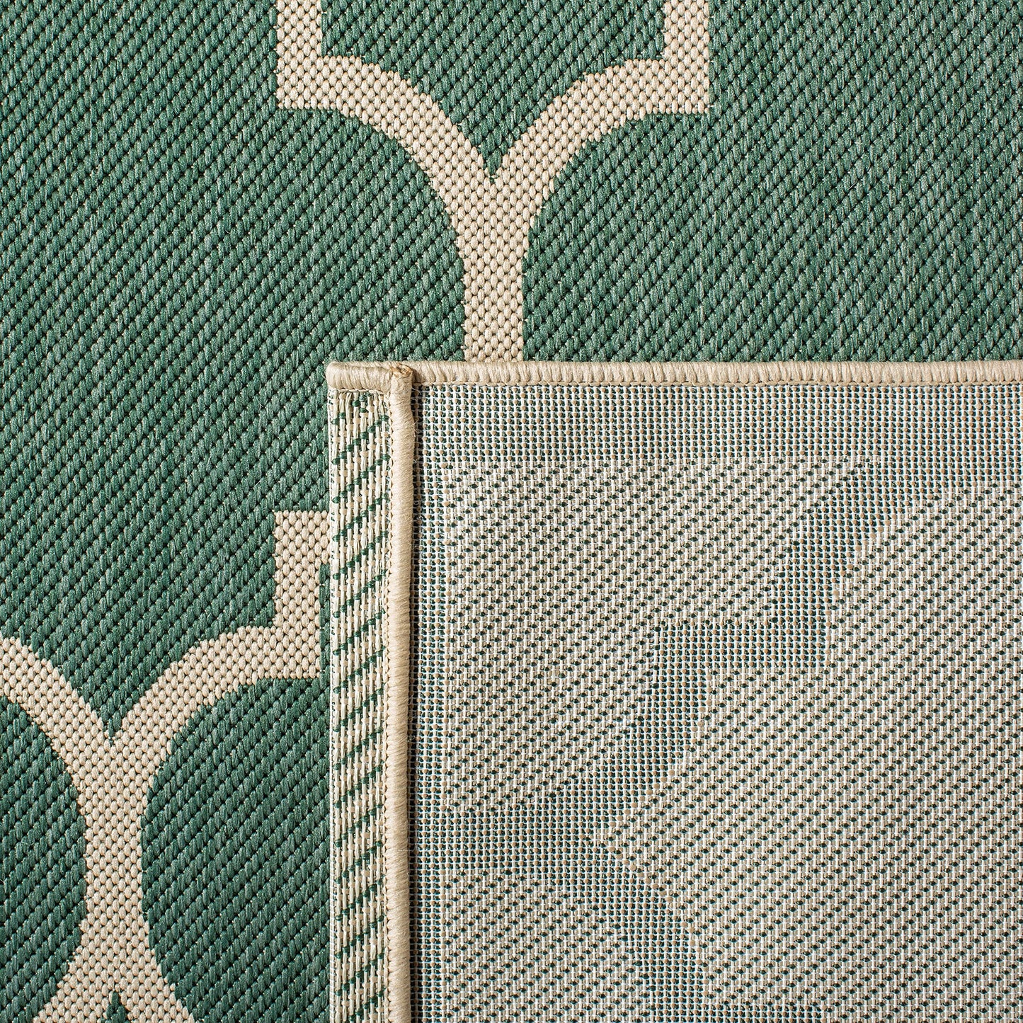 SAFAVIEH Courtyard Collection 8' x 10' Dark Green/Beige CY6914 Trellis Indoor/ Outside Waterproof Easy cleansingPatio Backyard Mudroom Area Mat