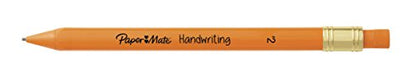 Paper Mate Handwriting Triangular Mechanical Pencil Set with Lead & Eraser Refills, 1.3mm, Back to School, Teacher Supplies, Home, Sketching, Drafting, Fun Barrel Colors, 8 Count
