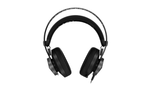 Lenovo Legion H500 PRO 7.1 Surround Sound Gaming Headset, Noise-Cancelling Mic, Memory Foam & PU Leather Earcups, Stainless Steel Headband, PC, PS4, Xbox One, Nintendo Switch, GXD0T69864, Black