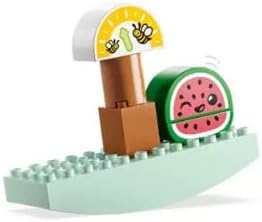 LEGO DUPLO My First Organic Market 10983 Fruit and Vegetables Toy Food Set Learn Numbers Stacking Educational Toys for Toddlers 18 Months - 3 Years Old