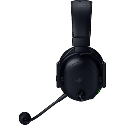 Razer BlackShark V3 Pro Wireless ANC Gaming Headset for PC: Full Band Mic - 50mm Drivers - 2.4 GHz, Bluetooth, USB, 3.5mm - Works with Mac, PS5, Nintendo Switch, Smartphone - 70 Hr Battery - Black
