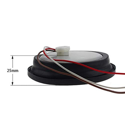 All Star Truck Parts 4in Round LED Trailer Tail Light, IP67 Waterproof, 24 LEDs, 2 Red + 2 White, Model ASTPL012R4C2