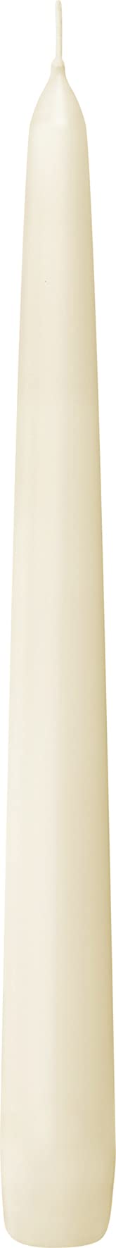 BOLSIUS Long Household Ivory Taper Candles - 10-inch Unscented Premium Quality Wax - 8 Hour Long Burning Dripless Candles Bulk Pack of 30 for Home Decor, Wedding, Parties and Special Occasions