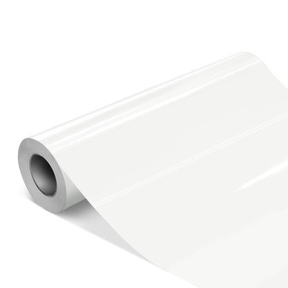 VViViD DECO65 Premium Bulk Roll Permanent Adhesive Craft Vinyl for Plotters (Gloss White, 24" x 30ft)