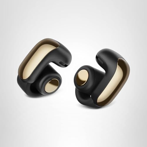 Bose Ultra Open Earbuds - Bluetooth Open Ear Earbuds with OpenAudio for Awareness, Clip-On Design for Comfort, Water Resistant, Up to 48 Hrs of Playtime, Desert Gold - Limited Edition Color