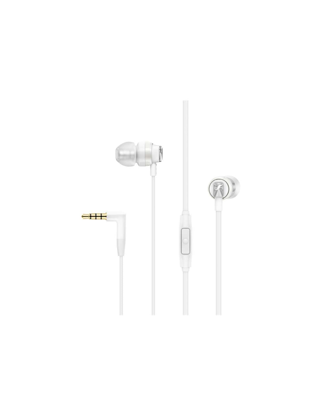 Sennheiser CX 300s Microphonic Headset Ear Canal Type with Universal Remote Controls, White