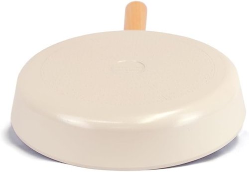 FIKA Nonstick Frying Pan - 11 Inch Induction Compatible Skillet with Wooden Handle | Healthy Ceramic Coating