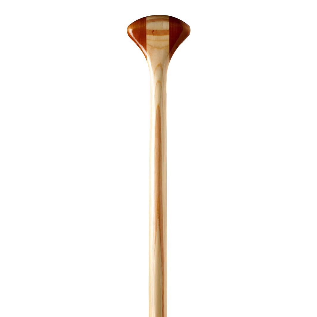 Bending Branches Explorer Plus Wood Canoe Paddle – 18-Laminate Basswood Shaft, Hardwood Blade with Fiberglass Wrap and Rockgard® Protection, Freestyle Palm Grip for Wilderness & Flatwater (54")