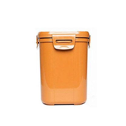 e-jen Premium Kimchi, Sauerkraut Container Probiotic Fermentation with Inner Vacuum Lid (Earthenware Brown, 0.45 gal/ 1.7L)