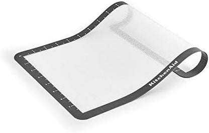 KitchenAid Silicone Baking Mat - Durable 9x14-Inch Gray Cooking Surface for Easy Baking