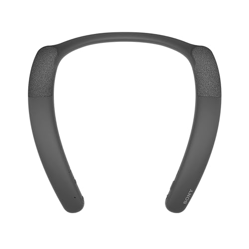 Sony SRS-NB10 Wireless Neckband Bluetooth Speaker Comfortable and Lightweight with Technology to Work from Home, Built-in mic, 20 Hours of Battery Life, and IPX4 Splash-Resistant- Charcoal Gray