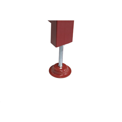 K Tool International 75111 60" x 34" Heavy Duty Work Table for Garages, Repair Shops and DIY, 1200 lb., 31" Height, Raised Edges, Bottom Shelf, Leveling Feet, 13 Gauge Steel, Powder Coated Finish, Red
