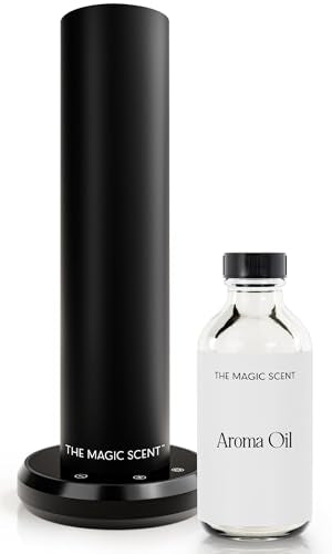 The Magic Scent Diffuser, Scent Air Machine for Home & Hotels, HVAC or Portable Nebulizing Diffuser - Large Room Waterless Aroma Machine - Aroma Oil Included