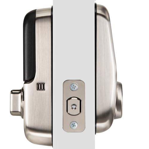 Yale Assure Lock Deadbolt, Satin Nickel Digital Touchscreen Keypad with Z-Wave and Backup Key for Front or Back Entry Door, YRD226-ZW2-619