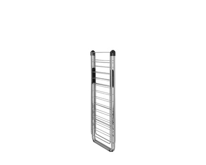 Brabantia HangOn Clothes Drying Rack | 82ft (25m) | Metallic Gray | Large Indoor Clothes Airer Laundry Stand with 2 Fold-Out Wings & Hanger Hooks, Folds Flat | Fits 2 Full Loads
