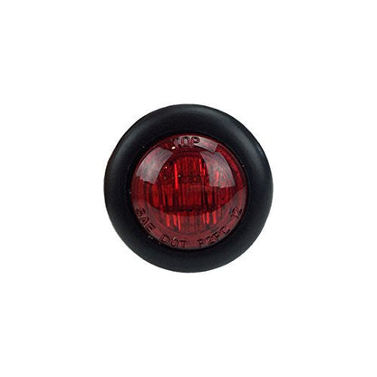 LONG HAUL 3/4in Red LED Marker Lights Black Trim & Connector Ends, 10 Pack, Acrylic