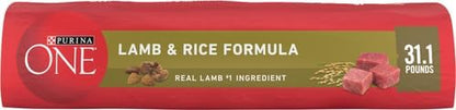 Purina ONE Dry Dog Food - Lamb & Rice Formula for Healthy Skin & Coat | 31.1 lb Bag