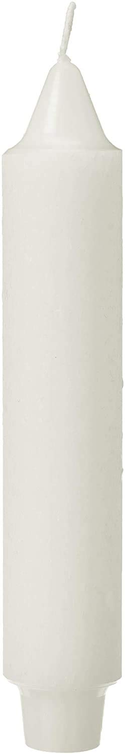 Root Candles 4-Count Unscented Dinner Candles Dripless Beeswax Enhanced Timberline™ Collenette Boxed Candle Set, 7-Inch, White