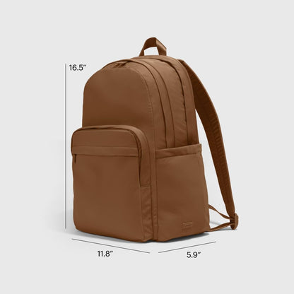 Away Featherlight Large Backpack for Travel & Work - Ergonomic Lightweight Bag with 16 Inch Laptop Sleeve, Passport Pocket & Trolley Sleeve, Amaro Brown