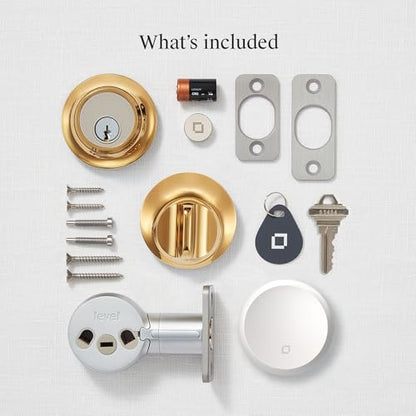 Level Lock+ (Matter) Smart Lock - World's Smallest, Most Advanced Matter-Over-Thread Deadbolt Plus Apple Home Key - Keyless and Remote Access via Apple, Alexa, Google Home, SmartThings (Satin Nickel)