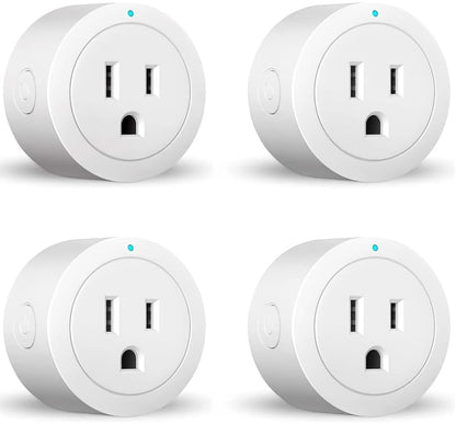 ExIoTy Smart Plug, Works with Alexa, Simple Setup with One Voice Command, Remote Control, Timer & Schedule & Group Controller, Bluetooth Mesh Outlet, Alexa Echo Required, ETL & FCC Certified (4 Pack)