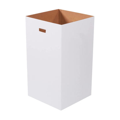 Box USA 50 Gallon 18 L x 18 W x 36 H 10-Pack Cardboard Trash Cans and Recycling Bins, Reusable or Disposable Pop Up Garbage Boxes