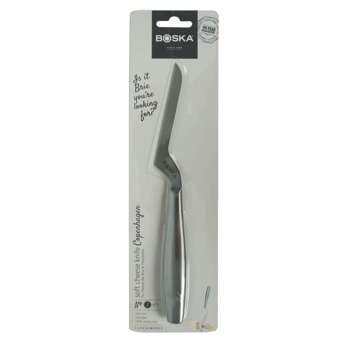 BOSKA Cheese Knife Soft Copenhagen Nr.1 - for Soft Cheeses - 230x25x13 mm